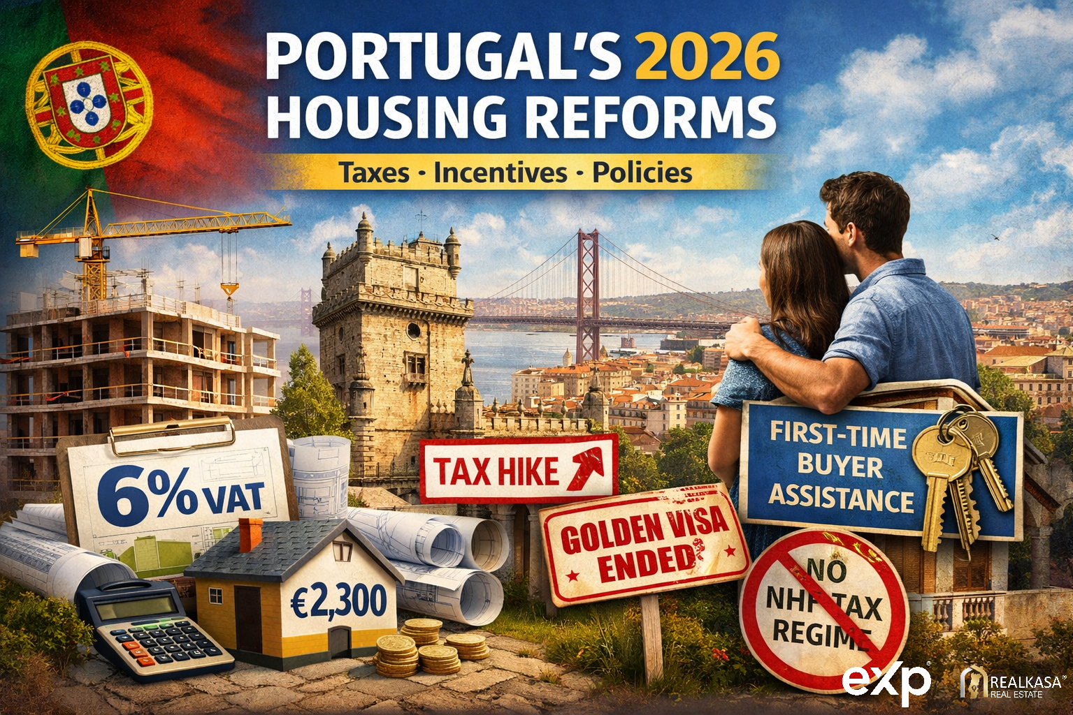 Reformas da Habitação em Portugal para 2026: Novos Impostos, Incentivos e Políticas a Conhecer